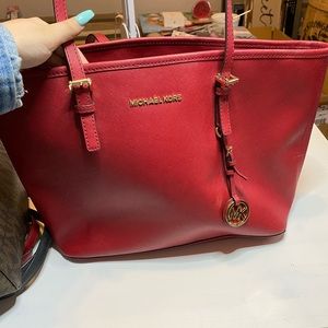 Red Michael kors bag